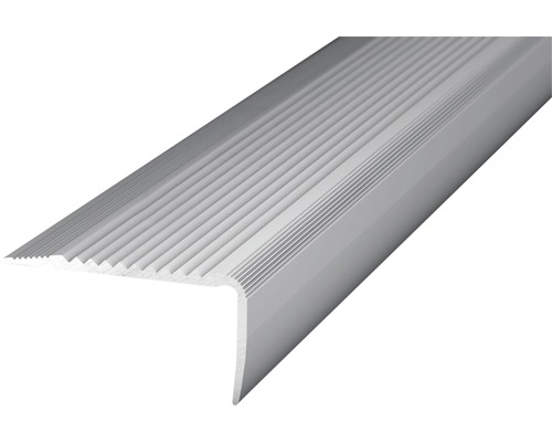 Treppenkantenprofil Alu silber gelocht 45 x 23 x 1000 mm