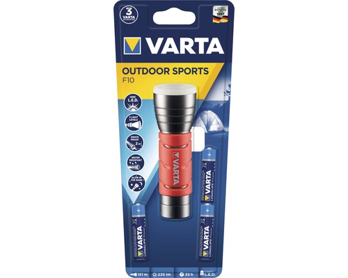 Varta Outdoor Sports F10 Taschenlampe mit Batterien