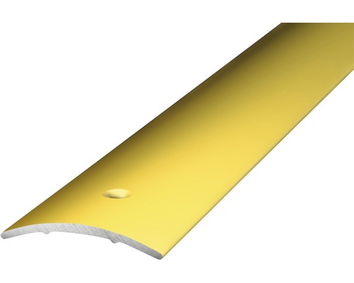 Prinz Übergangsprofil Alu gold gelocht 30 x 2700 mm Goldene Übergangsschiene für Bodenbeläge