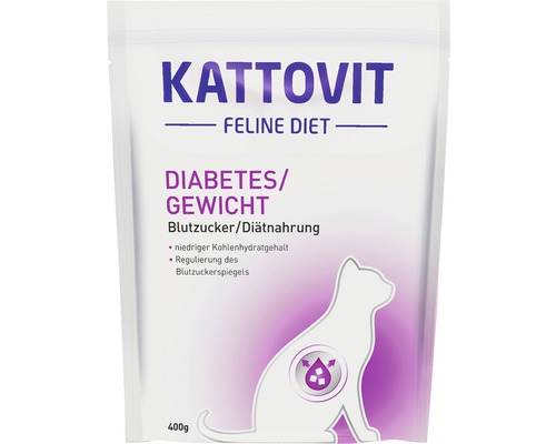 Katzenfutter trocken Kattovit Diabetes/Gewicht 400 g