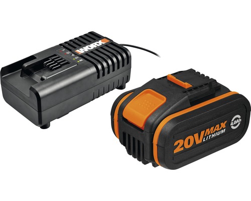 Akku und Ladeger t WORX 20 V 4 Ah HORNBACH