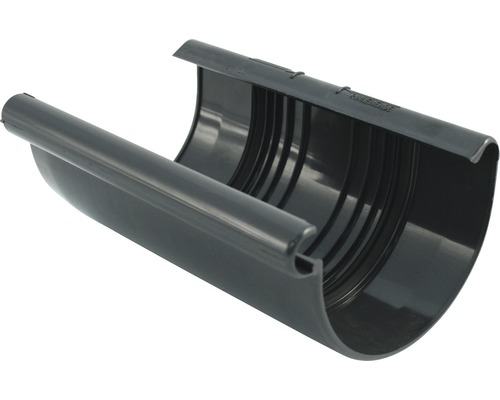 Marley Verbindungsschale Kunststoff halbrund Anthrazitgrau RAL 7016 NW 100 mm Kunststoff Dachrinne