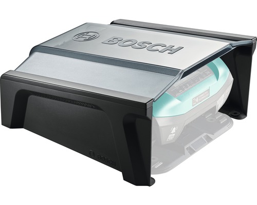 Bosch Logo auf Regenschutz für Mähroboter