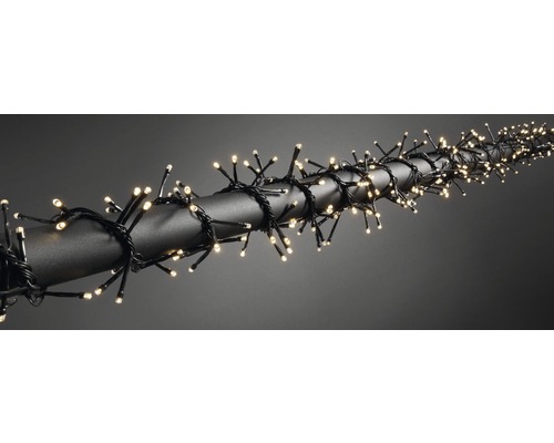 LED Büschellichterkette Konstsmide 3 m 240 Micro LEDs Lichtfarbe warmweiß batteriebetrieben LED-Lichterkette auf einer Stange gewickelt