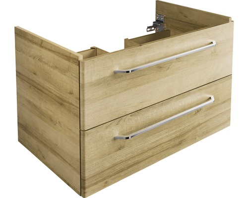 Waschtischunterschrank FACKELMANN Milano BxHxT 80 x 49,2 cm x 47,5 cm Frontfarbe asteiche holzdekor 84202