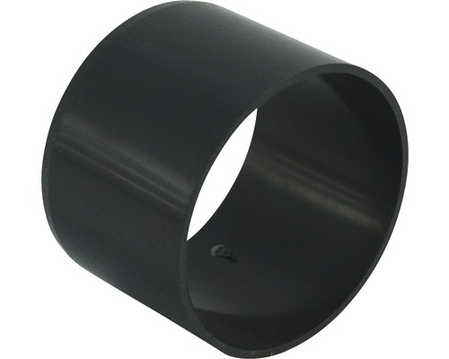 Marley Bogenverbinder für Fallrohr Kunststoff rund Anthrazitgrau RAL 7016 NW 53 mm Schwarze Kunststoff-Rohrmuffe