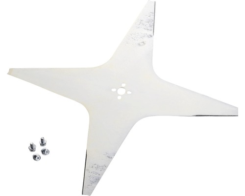 Ersatzmesser TechLine/Wiper 35 cm vier Klingen gerade für Pro 35 Serie, P70, One Vierzahn-Dickichtmesserblatt mit Schrauben