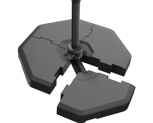 Sonnenschirmständer aus Kunststoffplatten