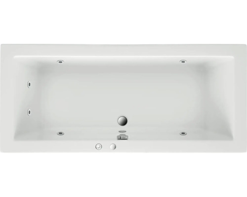 Einbau Whirlpool Rechteckbadewanne Körperformbadewanne OTTOFOND Matrix 90 x 190 cm weiß glänzend 56620