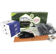 Wiper Installationskit mit Begrenzungskabel, Heringen, Kabelverbindern, Messlineal und Arbeitshandschuhen