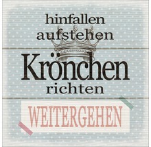 Leinwandbild Krönchen 27x27 cm