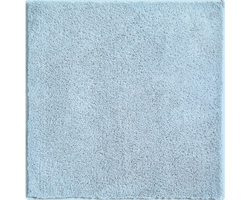 WC-Vorleger Badteppich Grund Marla 60 x 60 cm azurblau hellgrau