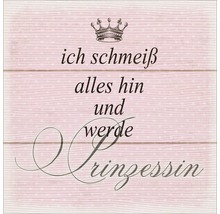 Leinwandbild Prinzessin 27x27 cm