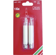 Packung mit 16 Stück Kerzenlampen, 16 Volt, 4 Watt, E10