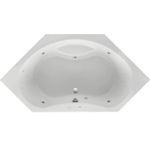 Eckbadewanne mit Whirlpoolfunktion, Aufsicht