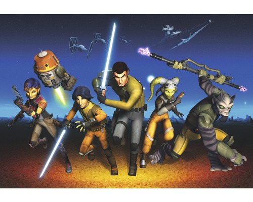 Fototapete Papier 8-486 Disney Edition 4 Star Wars Rebels Run 8-tlg. 368 x254 cm-0