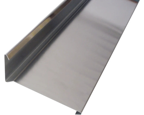 Zambelli Windbordleiste Titanzink mit 2 Falzen L = 3000 mm Dachrandprofil aus Metall