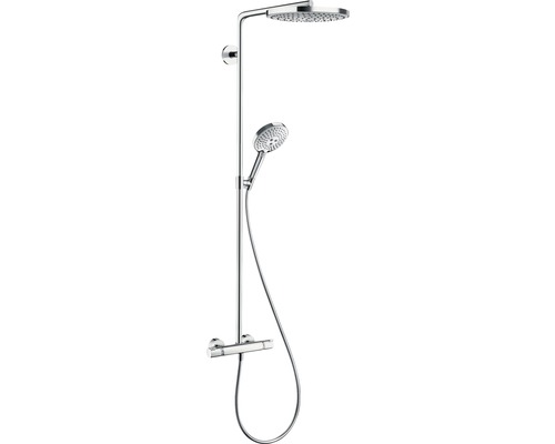 Duschsäule inkl. Thermostat hansgrohe Raindance Select S Showerpipe 240 2jet chrom glänzend 27129000