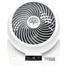 Weißer Vornado-Ventilator mit digitaler Anzeige