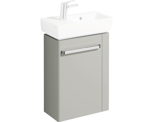 Waschtischunterschrank GEBERIT Renova Comprimo Renova Compact BxHxT 44,8 x 60,4 cm x 22,2 cm Frontfarbe grau hochglanz 862051000-0