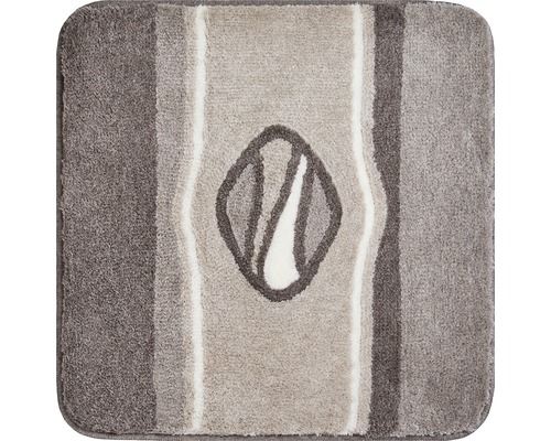 WC-Vorleger Badteppich Grund Jewel 60 x 60 cm taupe