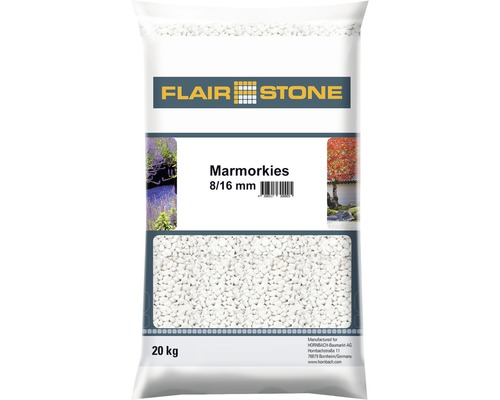 FLAIRSTONE Marmorkies Carrara 8-16 mm 20 kg weiß