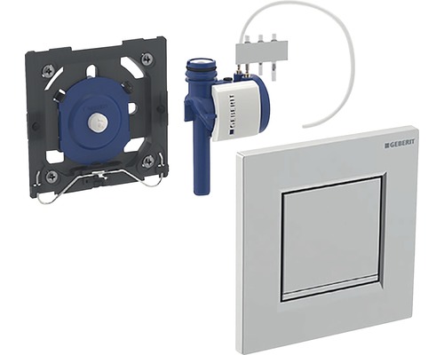 Geberit Pneumatik-Set mit Betätigungsplatte und Montageelement