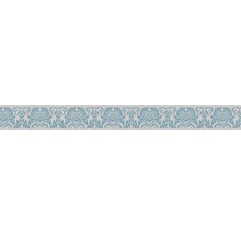 Bordüre 30389-1 Only Borders 9 selbstklebend Ornament grau türkis 5 m x 5 cm