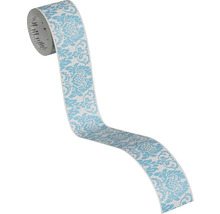 Bordüre 30389-1 Only Borders 9 selbstklebend Ornament grau türkis 5 m x 5 cm