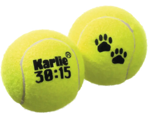 Hundespielzeug Karlie Tennisball 2 Stück 6 cm gelb