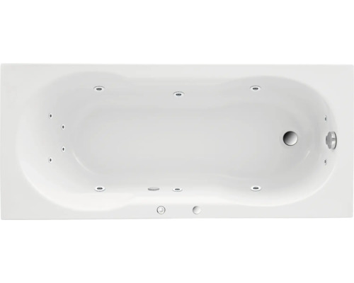 Einbau Whirlpool Körperformbadewanne Rechteckbadewanne OTTOFOND Banea 70 x 160 cm weiß glänzend 57440