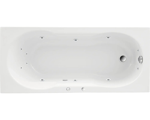 Einbau Whirlpool Körperformbadewanne Rechteckbadewanne OTTOFOND Banea 75 x 170 cm weiß glänzend 57450