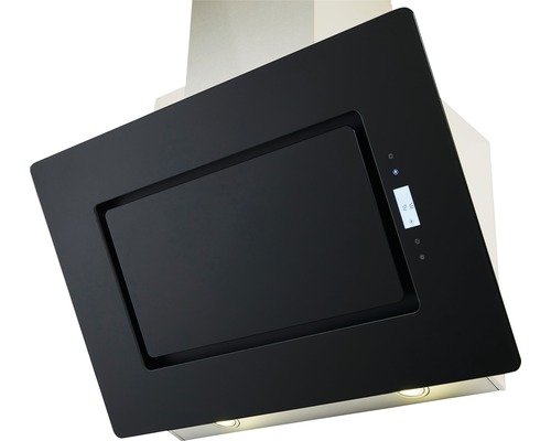 Schwarze Dunstabzugshaube mit digitaler Anzeige für die Küche