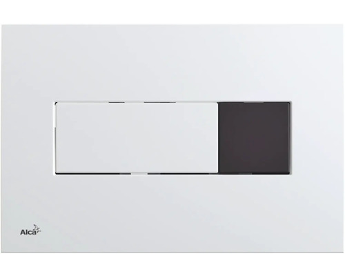 Betätigungsplatte Alca basic Platte weiß glänzend / Taster weiß glänzend M370S