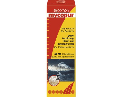 Arzneimittel sera mycopur 50 ml gegen Verpilzung, Haut- und Kiemenwürmer Arzneimittel sera mycopur 50 ml gegen Verpilzung, Haut- und Kiemenwürmer