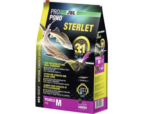 Granulatfutter JBL ProPond Sterlet Gr. M 6 kg JBL ProPond Sterlet Fischfutter im 6 Kilogramm Sack