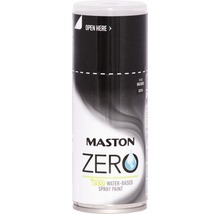 Maston Zero Sprühfarbe, wasserbasiert, schwarz, Farbton RAL 9005, seidenmatt