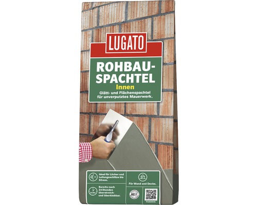 Lugato Flächenspachtel Rohbauspachtel Innen 4 kg Lugato Rohbauspachtel für Innenbereiche im Sack