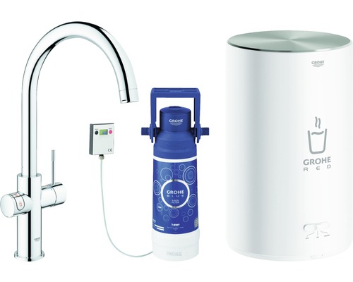 GROHE Küchenarmatur mit Filterfunktion und Kochend heißes Wasser GROHE RED chrom 30083001 GROHE Küchenarmatur mit Filterfunktion und Kochend heißes Wasser GROHE RED chrom 30083001
