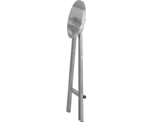 Barhocker Natura , klappbar Stahlgestell, Sitzfläche aus Kiefernholz, pulverbeschichtet Gartenbrause aus Holz und Metall