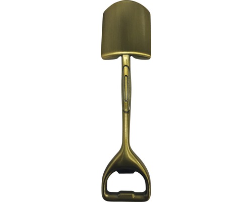 Flaschenöffner in Form eines Spatens