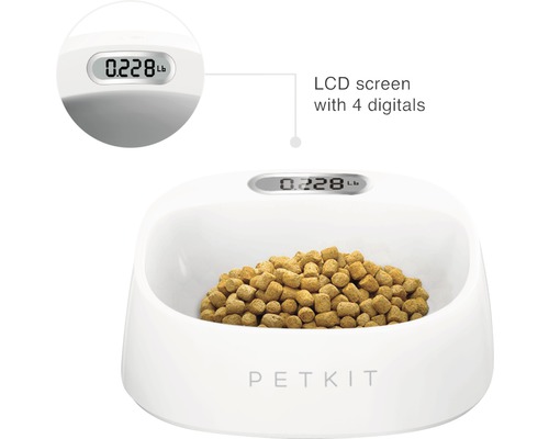 PETKIT Futternapf mit integrierter Digitalwaage und LCD Anzeige