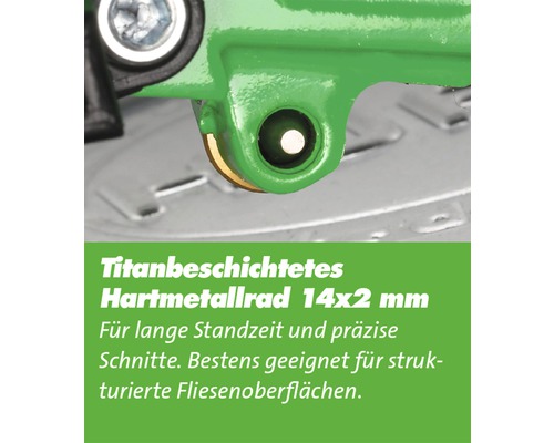 Titanbeschichtetes Hartmetallrad 14x2 Millimeter für Fliesenschneider