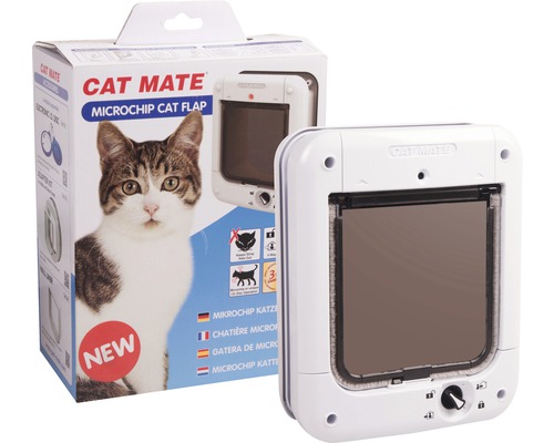 Katzenklappe Cat Mate Microchip 173 x 198 mm weiß