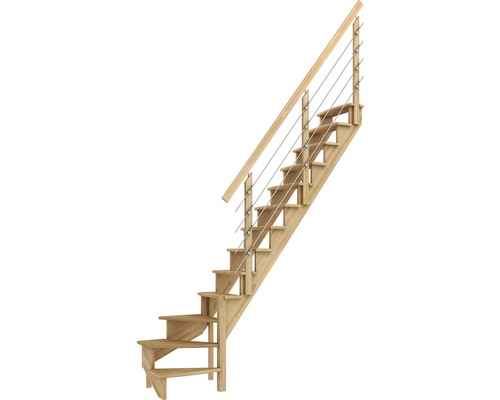 Pertura Wangentreppe Filia Buche massiv ohne Setzstufen Versiegelt 1/4-gewendelt unten rechts 65 cm 12 Stufen / 13 Steigungen Relinggeländer Pertura Wangentreppe Filia Buche massiv ohne Setzstufen Versiegelt 1/4-gewendelt unten rechts 65 cm 12 Stufen / 13 Steigungen Relinggeländer