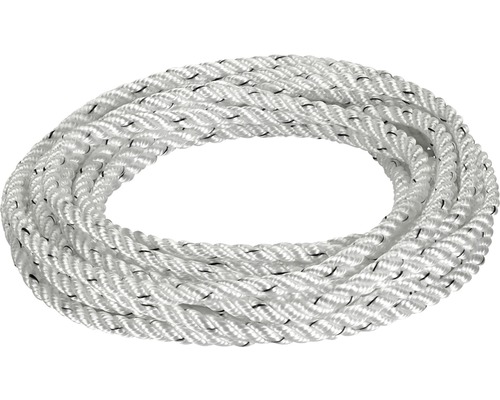 Gedrehtes, weißes Seil