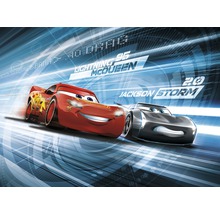 Lightning McQueen und Jackson Storm Rennwagen