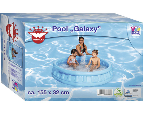 Verpackung eines Planschbeckens Galaxy, circa 155 x 32 Zentimeter