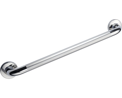 RIDDER Haltegriff Sam mit rutschhemmender Grifffläche 60 cm edelstahl poliert Haltegriff aus Metall zur Unterstützung im Badezimmer