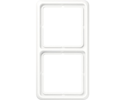 Jung CD 582 WW Abdeckrahmen 2-fach alpinweiß CD 500 Doppelrahmen für Schalter und Steckdosen